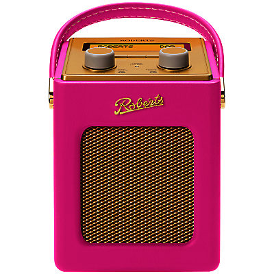 ROBERTS Revival Mini DAB/FM Digital Radio, Limited Edition Colours Pink ROBERTS Revival Mini DAB/FM Digital Radio, Limited Edition Colours Pink